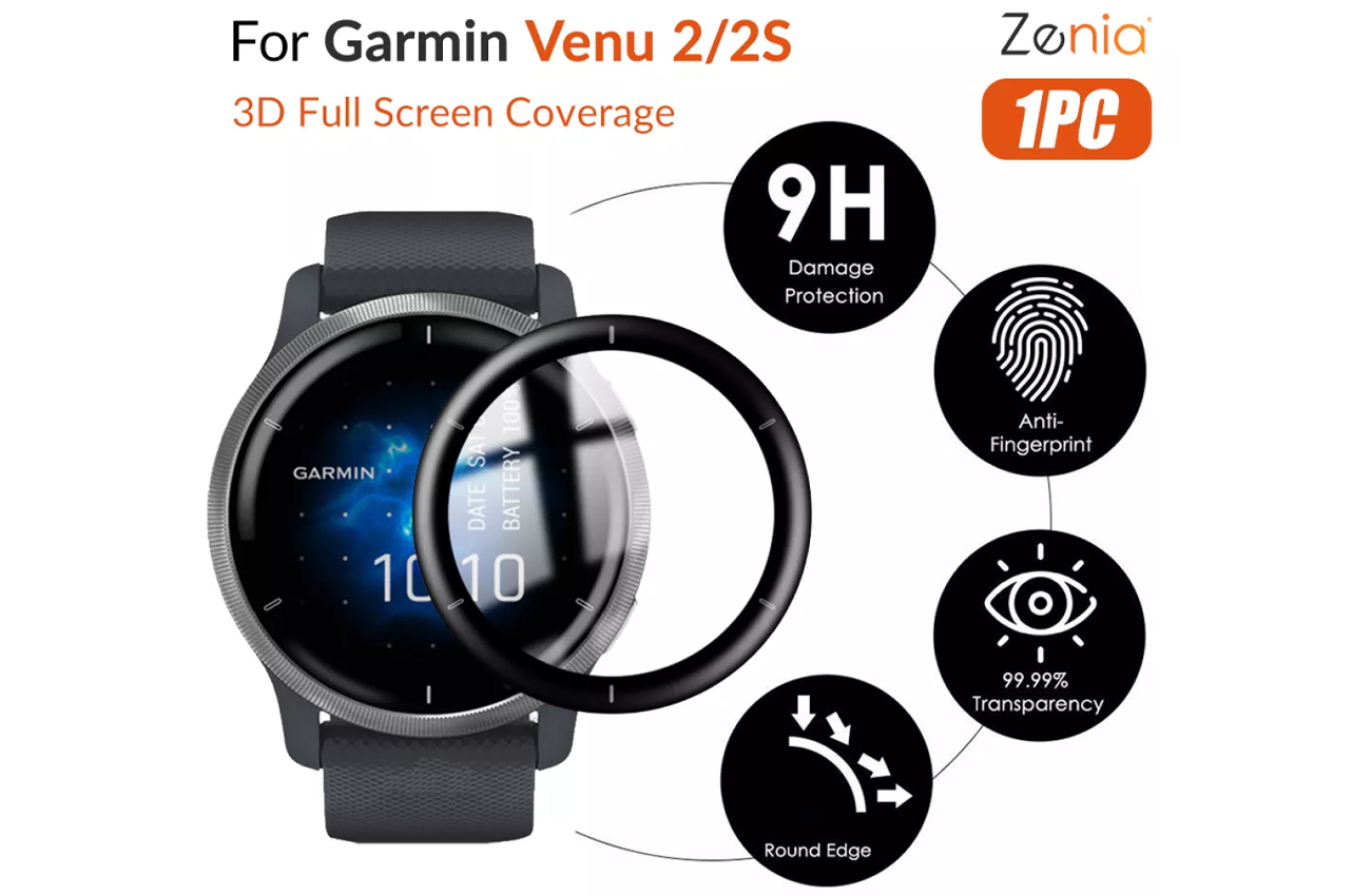 Garmin Venu2/2S sử dụng mặt kính Gorilla Glass 3 đem lại độ bền rất ấn tượng