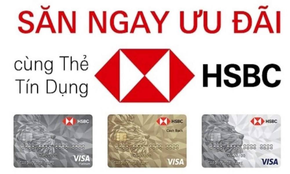 Các loại thẻ tín dụng HSBC đang được phát hành