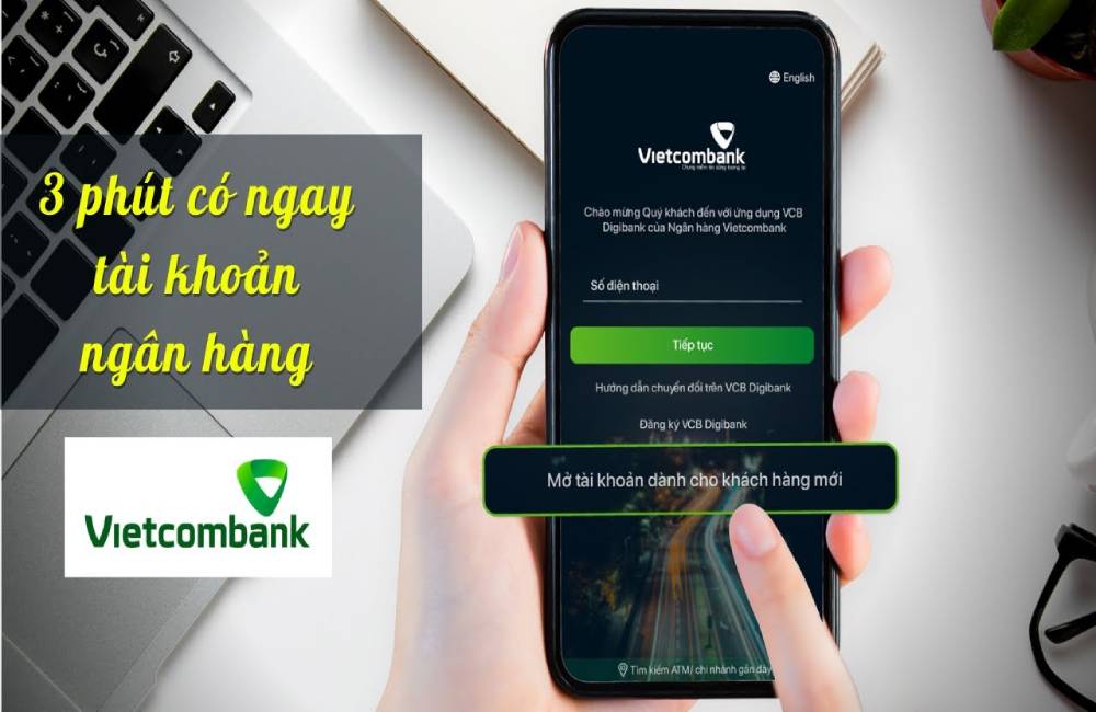 Hướng dẫn đăng ký mở tài khoản Vietcombank online