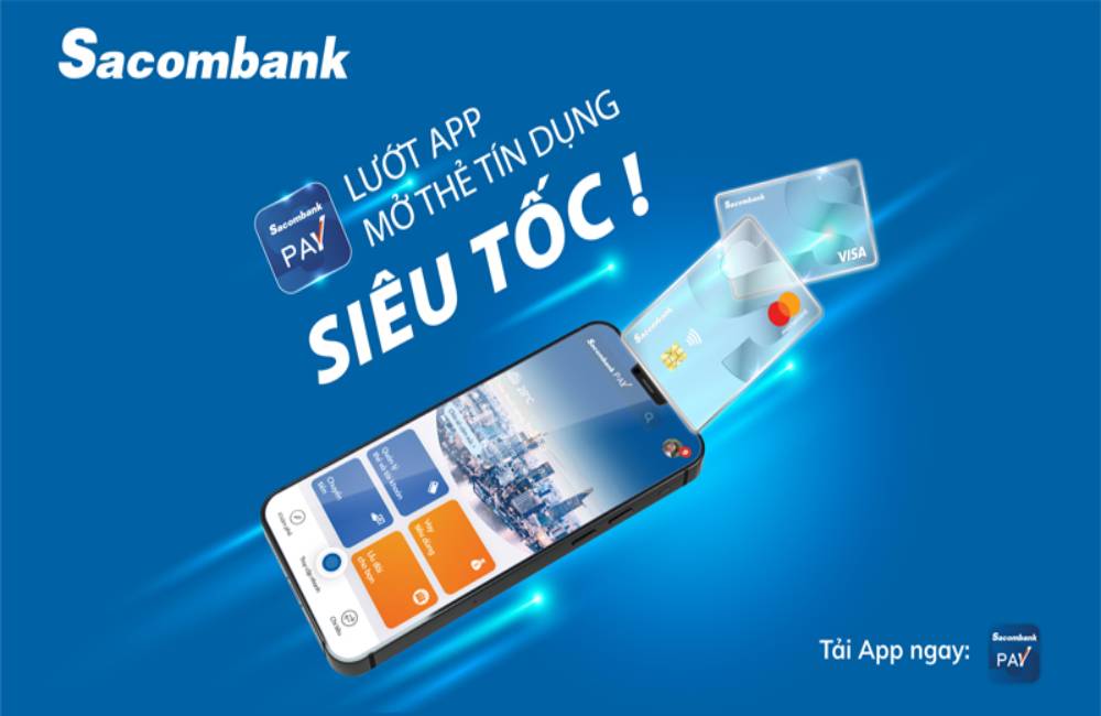 Hướng dẫn mở thẻ tín dụng Sacombank online