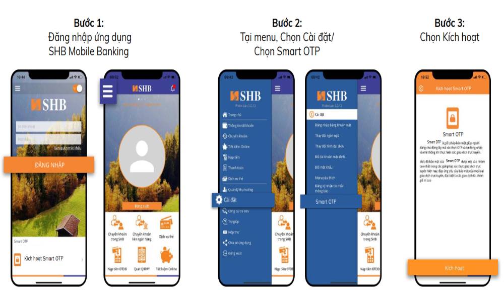 Hướng dẫn tải app SHB và đăng ký Mobile Banking SHB