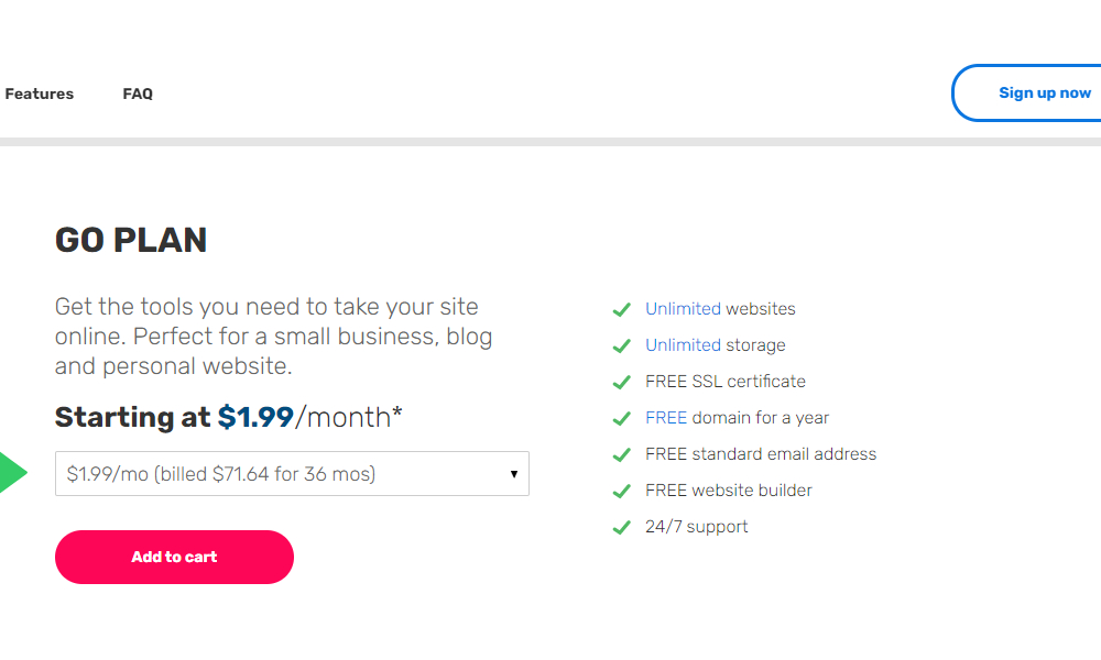 Mua hosting iPage giá chỉ 1.99$ mỗi tháng