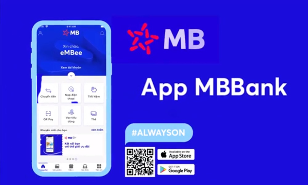 Ứng dụng MBBank có hỗ trợ điện thoại hệ điều hành Android và IOS