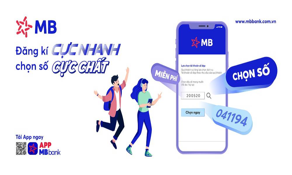 Hướng dẫn mở tài khoản MBBank số đẹp miễn phí