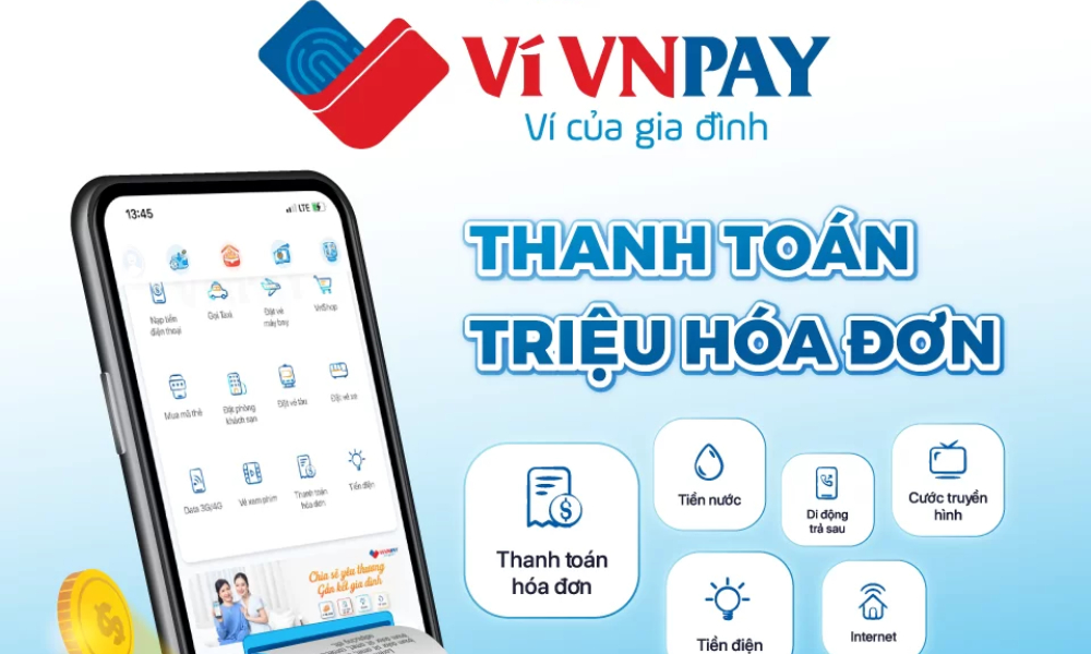 Ví VNPay giúp thanh toán hóa đơn dễ dàng