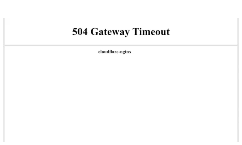 Lỗi 504 Gateway Timeout là lỗi mà chúng ta thường xuyên gặp phải