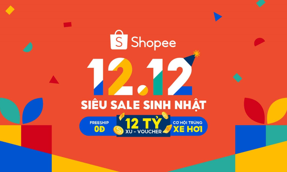 Sale sinh nhật Shopee 12-12 giảm sâu mọi mặt hàng