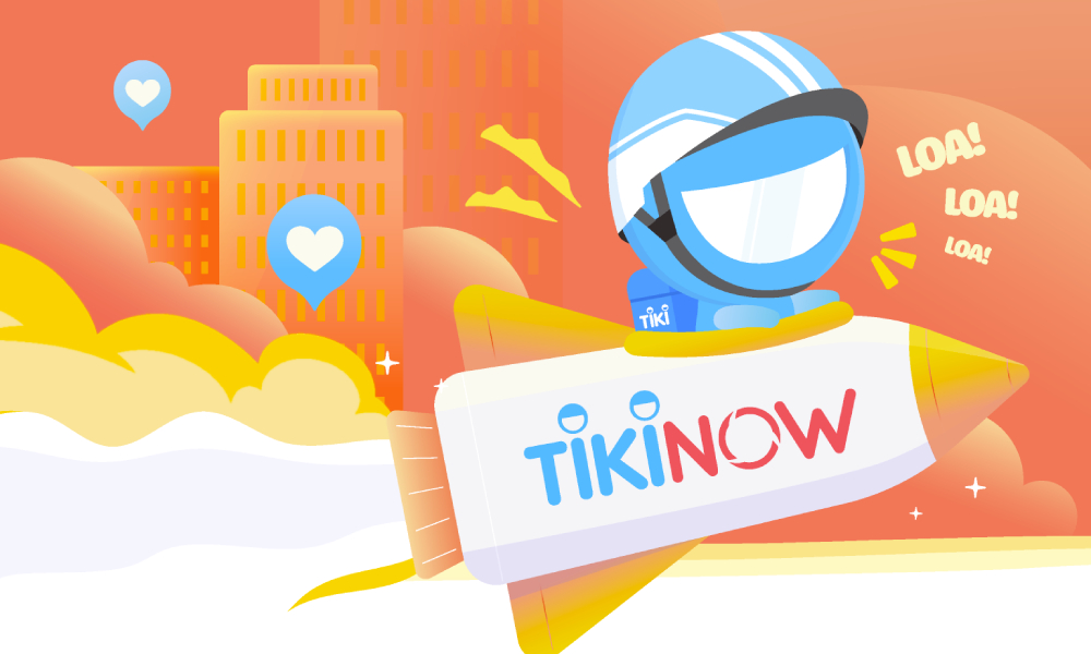 TikiNow là dịch vụ giao hàng nhanh từ 2-3 giờ với mức giá phải chăng