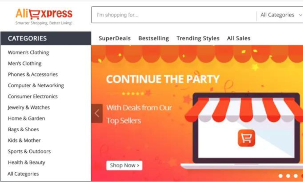 AliExpress là trang web bán hàng cung cấp hàng hóa giá cả phải chăng