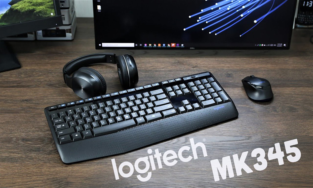 Bàn phím cơ không dây Bluetooth Logitech MK345 hiện đại