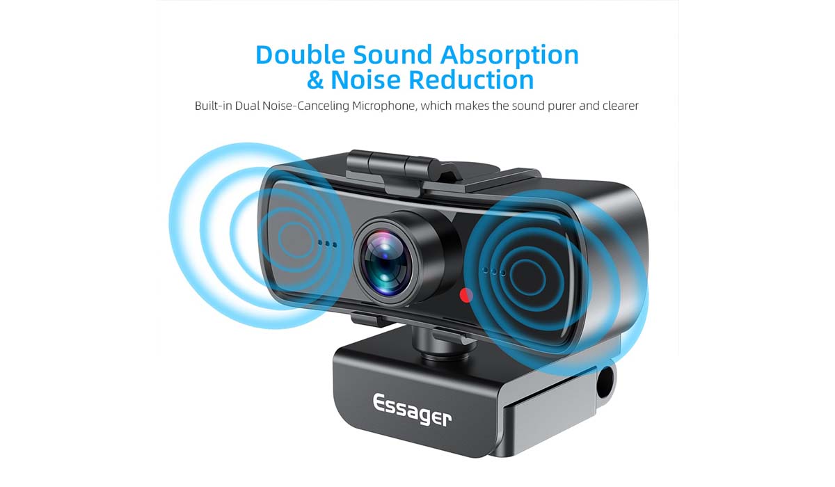 Webcam Essager C3 giúp âm thanh được trong và rõ hơn